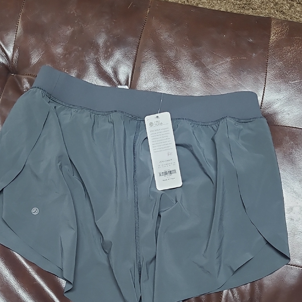 CRZ YOGA Gray Athletic Shorts